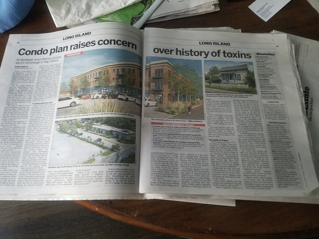 Toxic plume concerns in Sag Harbor condo development